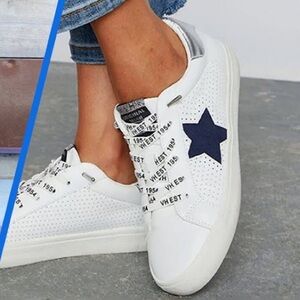 Vintage Havana Gadol Perforated Slip On Womens White Sneakers Casual Shoes Sz 11